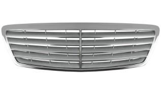 GRILLE MERCEDES CLASE S (W220) 2002-2005 FACE AVANT / GRIS ARGENT / COMPLÈTE 