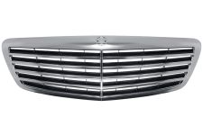 GRILLE MERCEDES CLASE S (W221) 2005-2009 FACE AVANT / COMPLÈTE / NOIRE / CHROMÉE