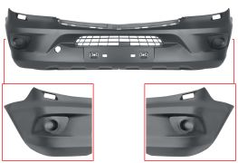 PARE-CHOCS MERCEDES SPRINTER (906) 2013-2018 AVANT / AVEC LAVEPHARES / LISSE PRET A PEINDRE 