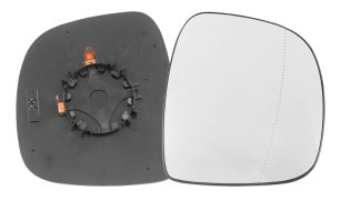 VERRE DE RÉTROVISEUR MERCEDES VITO (W639) 2003-2010 AVEC SUPPORT / CHAUFFANT / ASPHÉRIQUE / DROIT