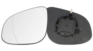 VERRE DE RÉTROVISEUR RENAULT KANGOO 2013-2021 AVEC SUPPORT / ASPHÉRIQUE / GAUCHE