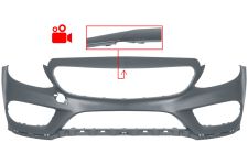 PARE-CHOCS MERCEDES CLASE C (W205) 2014-2018 AVANT / MODÈLE AMG / AVEC CAMÉRA / AVEC APPRET
