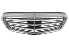 GRILLE MERCEDES CLASE E (W212) 2013-2016 FACE AVANT / CHROMÉE / GRIS ARGENT