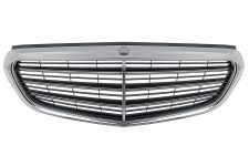 GRILLE MERCEDES CLASE E (W212) 2013-2016 FACE AVANT / CHROMÉE / NOIRE 
