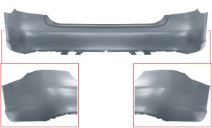 PARE-CHOCS MERCEDES CLASE E (W212) 2013-2016 ARRIÈRE / SEDAN / AVEC APPRET