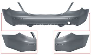 PARE-CHOCS MERCEDES CLASE E (W213) 2016-2020 ARRIÈRE / SEDAN / AVEC APPRET