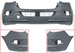 PARE-CHOCS MERCEDES SPRINTER (907/910) 2018-> AVANT / AVEC ANTIBROUILLARDS / AVEC 4 CAPTEUR / AVEC APPRET 