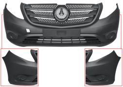 PARE-CHOCS MERCEDES VITO (W447) 2014-> AVANT / AVEC GRILLE 