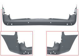 PARE-CHOCS MERCEDES VITO (W447) 2014-> ARRIÈRE / CHASSIS LONG / AVEC 6 CAPTEUR / AVEC APPRET