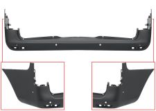 PARE-CHOCS MERCEDES VITO (W447) 2014-> ARRIÈRE / CHÂSSIS LONG / AVEC 6 CAPTEUR / AVEC PARK ASSIST