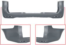 PARE-CHOCS MERCEDES CLASSE V (W447) 2014-2020 ARRIÈRE / CHÂSSIS LONG / MODÈLE AMG LINE / AVEC APPRET