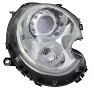 PHARE AVANT MINI COOPER 2007-2010 XENON / BASE CHROMÉE / FEU CLIGNOTANT BLANC / DROIT