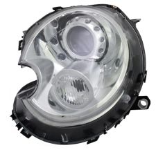 PHARE AVANT MINI COOPER 2007-2010 XENON / BASE CHROMÉE / FEU CLIGNOTANT BLANC / GAUCHE