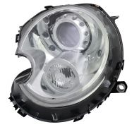 PHARE AVANT MINI COOPER 2007-2010 XENON / BASE CHROMÉE / FEU CLIGNOTANT BLANC / GAUCHE