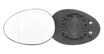 VERRE DE RÉTROVISEUR MINI COOPER 2007-2010 AVEC SUPPORT / CHAUFFANT / ASPHÉRIQUE / GAUCHE