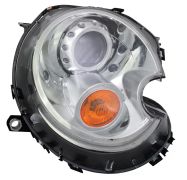 PHARE AVANT MINI COOPER 2007-2010 XENON / BASE CHROMÉE / FEU CLIGNOTANT ORANGE / DROIT