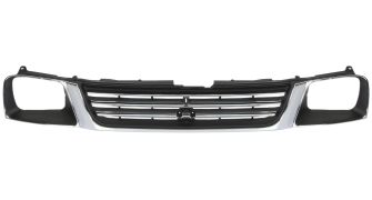 GRILLE MITSUBISHI L200 1996-1999 FACE AVANT / CHROMÉE / NOIRE 