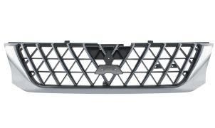 GRILLE MITSUBISHI L200 2000-2004 FACE AVANT / CHROMÉE / NOIRE 