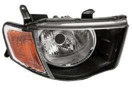 PHARE AVANT MITSUBISHI L200 2005-2010 DOUBLE CABINE / FEU CLIGNOTANT ORANGE / MANUEL / DROIT