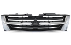 GRILLE MITSUBISHI MONTERO 2000-2003 FACE AVANT / NOIRE / CHROMÉE 