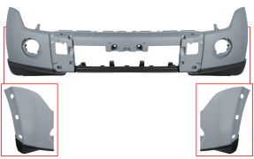 PARE-CHOCS MITSUBISHI MONTERO 2007-2011 AVANT / AVEC MOULURE AILE / AVEC APPRET 