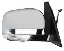 RÉTROVISEUR MITSUBISHI PAJERO 2007-2015 ÉLÉCTRIQUE / FEU CLIGNOTANT / CHROMÉ / DROIT