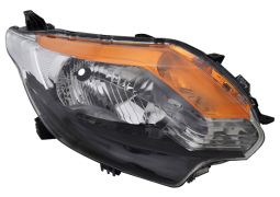 PHARE AVANT MITSUBISHI L200 2015-2019 BASE NOIRE / AVEC MOTEUR / DROIT