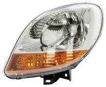 PHARE AVANT NISSAN KUBISTAR 2003-2008 BASE CHROMÉE / FEU CLIGNOTANT ORANGE / GAUCHE