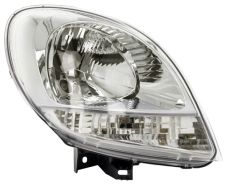 PHARE AVANT NISSAN KUBISTAR 2003-2008 BASE CHROMÉE / FEU CLIGNOTANT BLANC / DROIT