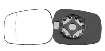 VERRE DE RÉTROVISEUR NISSAN KUBISTAR 2003-2008 AVEC SUPPORT / ASPHÉRIQUE / REVERSIBLE