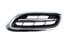 GRILLE NISSAN MICRA 2000-2002 FACE AVANT / NOIRE / MOULURE CHROMÉE / GAUCHE