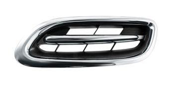 GRILLE NISSAN MICRA 2000-2002 FACE AVANT / NOIRE / MOULURE CHROMÉE / GAUCHE