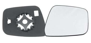 VERRE DE RÉTROVISEUR NISSAN NAVARA 2007-2010 AVEC SUPPORT / CONVEXE / DROIT