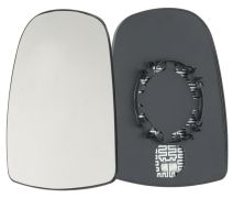 VERRE DE RÉTROVISEUR RENAULT TRAFIC 2001-2007 AVEC SUPPORT / SUPÉRIEURE / CHAUFFANT / CONVEXE / GAUCHE