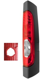 FEU ARRIÈRE NISSAN PRIMASTAR 2007-2016 SUPÉRIEUR / 3 TROUS FIXATION / 1 HAYON ARRIÈRE / AVEC CADRE / DROIT