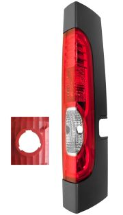 FEU ARRIÈRE NISSAN PRIMASTAR 2007-2016 SUPÉRIEUR / 3 TROUS FIXATION / 1 HAYON ARRIÈRE / AVEC CADRE POUR PORTE LATÉRALE / DROIT