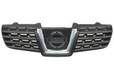 GRILLE NISSAN QASHQAI 2007-2010 FACE AVANT NOIRE / MOULURE CHROMÉE 