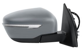 RÉTROVISEUR NISSAN QASHQAI 2014-2017 ÉLÉCTRIQUE / CHAUFFANT / FEU CLIGNOTANT CHROMÉ / AVEC APPRET / DROIT