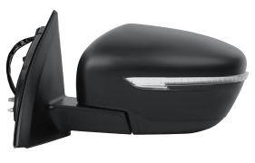 RÉTROVISEUR NISSAN QASHQAI 2014-2017 FEU CLIGNOTANT CHROMÉ / ÉLÉCTRIQUE / RABATTABLE ÉLÉCTRIQUEMENT / GAUCHE