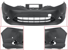 PARE-CHOCS NISSAN QASHQAI 2014-2017 AVANT / AVEC 2 CAPTEUR