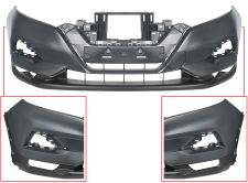 PARE-CHOCS NISSAN QASHQAI 2017-2021 AVANT / AVEC APPRET