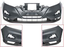 PARE-CHOCS NISSAN QASHQAI 2017-2021 AVANT / AVEC 2 CAPTEUR / AVEC APPRET