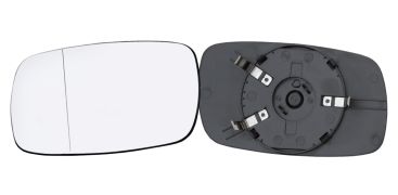 VERRE DE RÉTROVISEUR OPEL ASTRA F 1995-1998 AVEC SUPPORT / ASPHÉRIQUE / GAUCHE