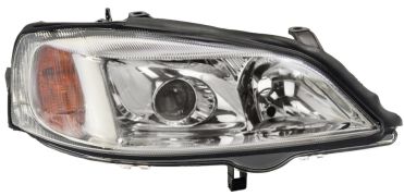 PHARE AVANT OPEL ASTRA G 1998-2004 XENON / BASE CHROMÉE / DROIT