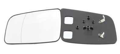 VERRE DE RÉTROVISEUR OPEL ASTRA G 1998-2004 AVEC SUPPORT / ASPHÉRIQUE / GAUCHE