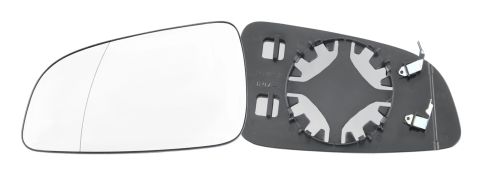 VERRE DE RÉTROVISEUR OPEL ASTRA H 2004-2007 AVEC SUPPORT / ASPHÉRIQUE / GAUCHE