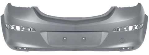 PARE-CHOCS OPEL ASTRA H GTC 2004-2009 3 PORTES / ARRIÈRE / AVEC APPRET