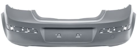 PARE-CHOCS OPEL ASTRA H 2004-2007 ARRIÈRE / 5 PORTES / AVEC APPRET