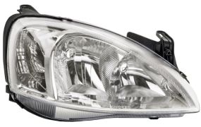 PHARE AVANT OPEL COMBO 2000-2012 FEU CLIGNOTANT TRANSPARENT / TYPE VALEO / H7+H7 / DROIT