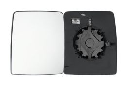 VERRE DE RÉTROVISEUR OPEL COMBO 2000-2012 AVEC SUPPORT / CHAUFFANT / CONVEXE / GAUCHE